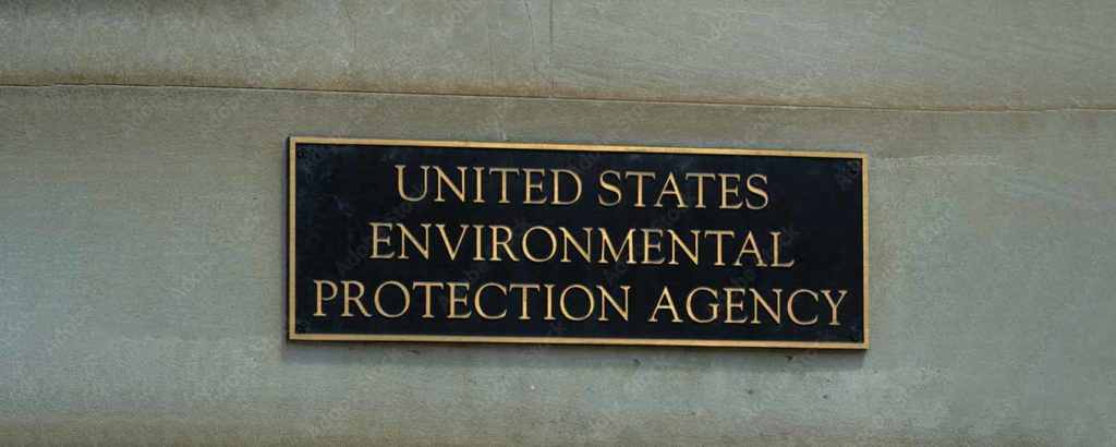 United States Environmental Protection Agency Plaque On National EPA Building