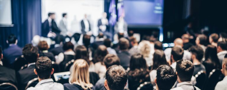 SBIR Conference with speakers and attendees